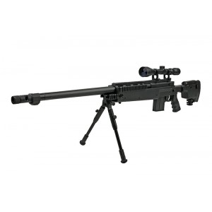 WELL Модель снайперской винтовки MB4407D with scope and bipod